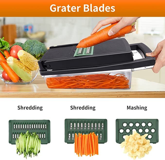 Stainless Steel Vegetable Chopper Slicer and Cutter - Multi-Use Kitchen Tool