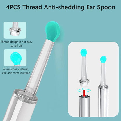 Smart Visual Ear Cleaner with HD Camera – Wireless Ear Wax Removal Otoscope with 6 LED Lights, USB-C Charging, iPhone & Android Compatible
