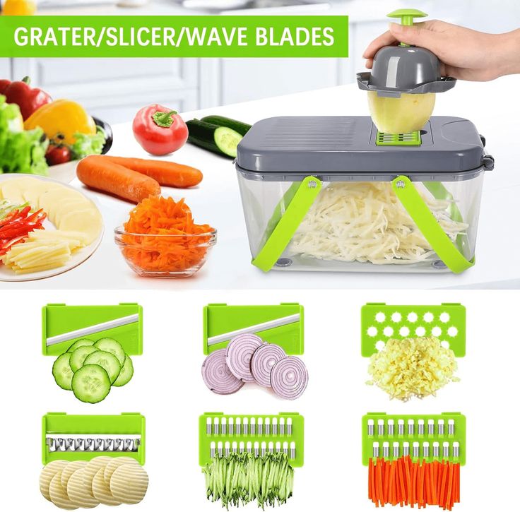 Stainless Steel Vegetable Chopper Slicer and Cutter - Multi-Use Kitchen Tool
