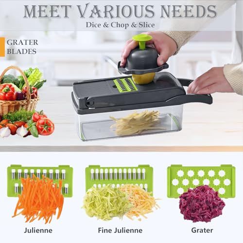 Stainless Steel Vegetable Chopper Slicer and Cutter - Multi-Use Kitchen Tool