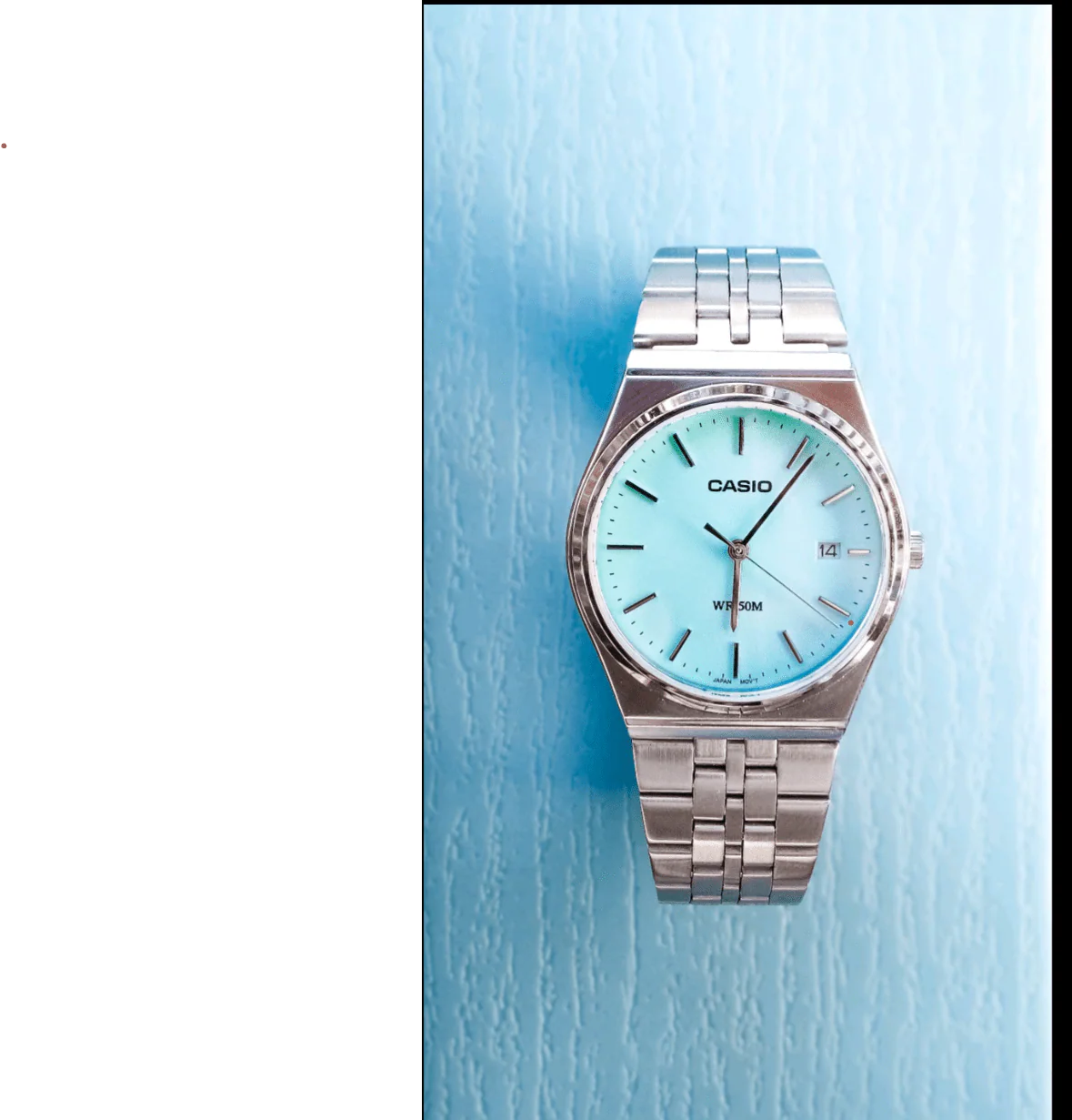 Casio Classic Stainless Steel Watch – Elegant Casual Style (Free Shipping UAE)