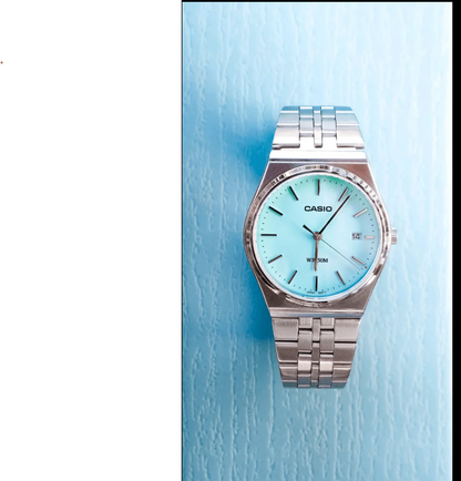 Casio Classic Stainless Steel Watch – Elegant Casual Style (Free Shipping UAE)