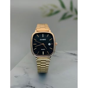 Casio Square Dial Men’s Watch – Slim Steel Design (Free Shipping UAE)