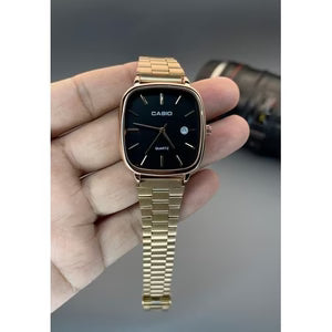 Casio Square Dial Men’s Watch – Slim Steel Design (Free Shipping UAE)