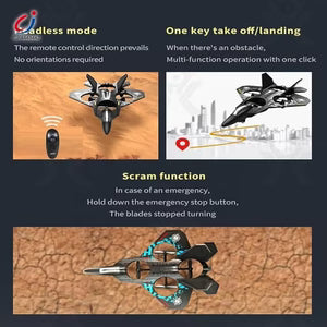 Fighter Super Remote Control Jet – 4-Axis UAV with LED Lights (Free Shipping UAE)